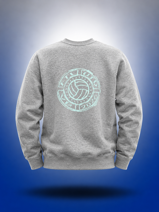 Grey Volleyball Crewneck