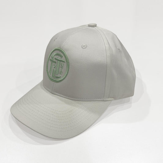 White Twill Classic - Badge (Seafoam)