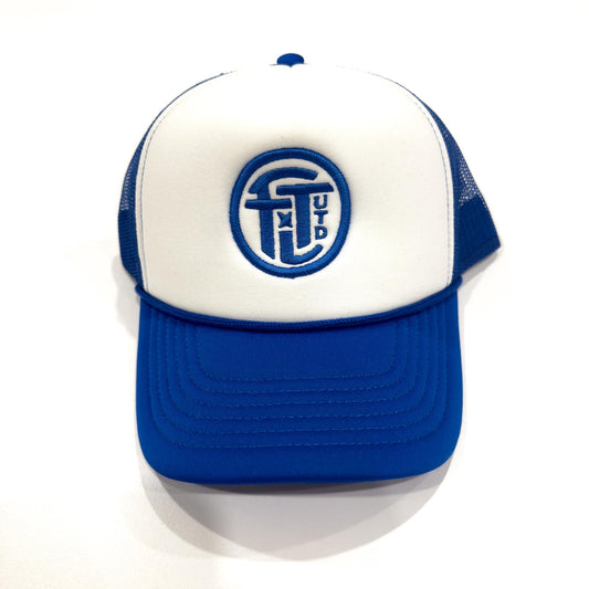 White/Blue Trucker - Badge