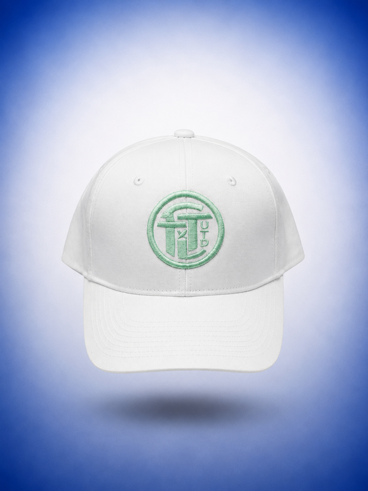 White Twill Classic - Badge (Seafoam)